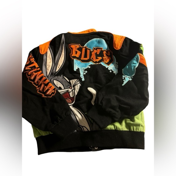 NWT Looney Tunes VTG USA Junior Jacket Sz L. Bugs Bunny. Cartoon Network RARE - Picture 7 of 11